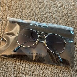 Topman Silver Tone Sunglasses